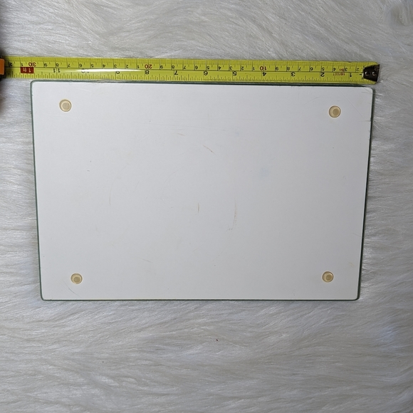 Ann Edwards Master Chef Cat Cutting Board Glass Trivet Cheese Board 8x12 - Picture 4 of 5